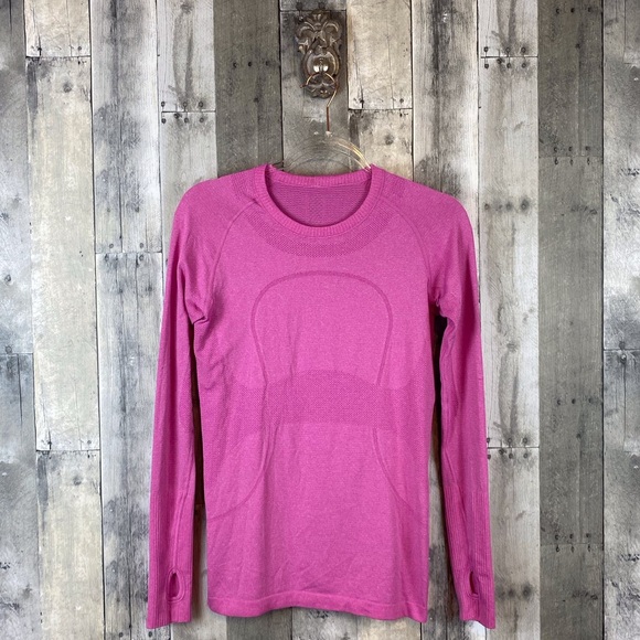 Lululemon Swiftly Tech Long Sleeve Crew in Paris Pink Size 8. - Picture 3 of 13